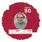 Red Suede Mat Board for 6x8 Frames - Oval Opening for 4x5 Photos